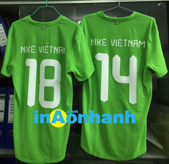 in áo bóng đá, in áo thun thể thao - khách hàng: Nike Vietnam