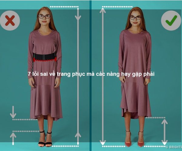 7 lỗi sai về trang phục mà các nàng hay gặp phải